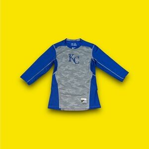 Kansas City royals MLB Nike pro dri-fit performance apparel fitted shirt